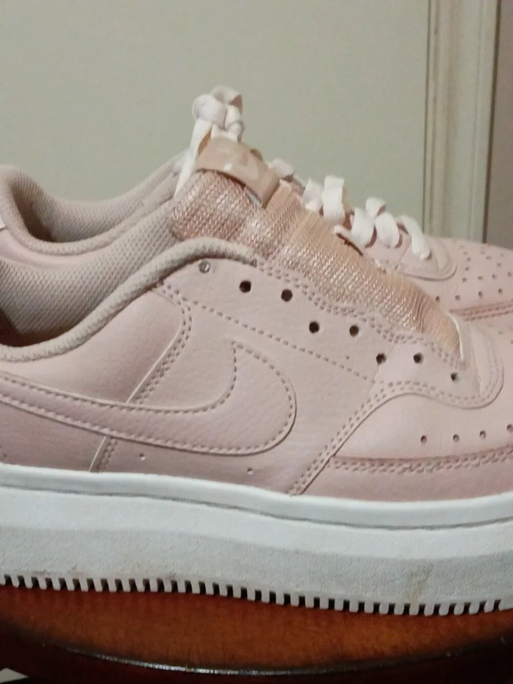 Nike Court Vision Alta Shoes Womens Size 6.5 Pink Platform Sneakers DM0113-600